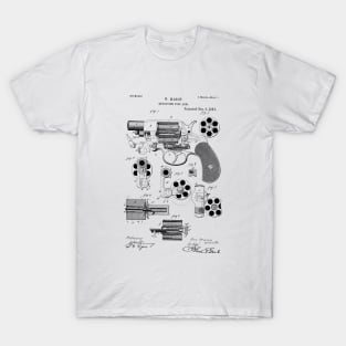 Gun Design patent drawing T-Shirt